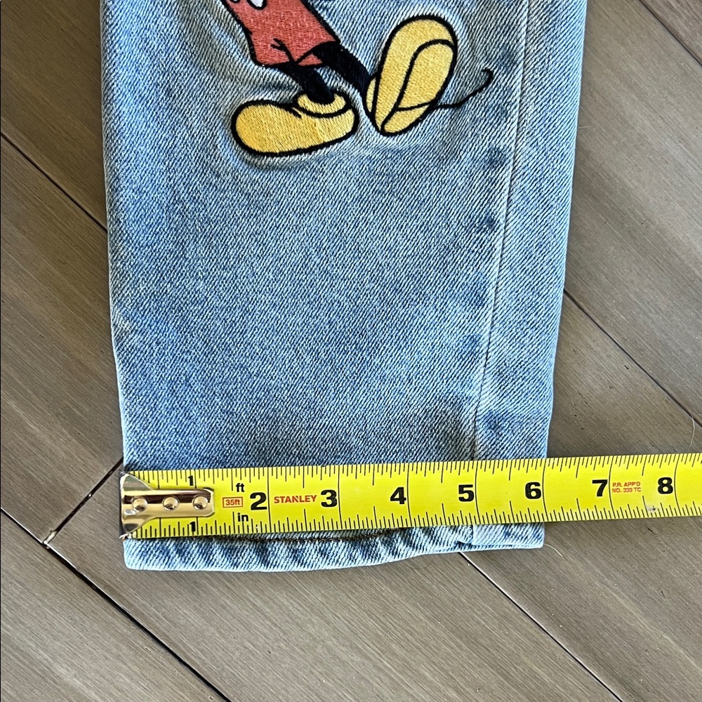 Mickey Mouse Patched Straight Leg Light Wash Denim Jeans from Her Universe - Picture 11 of 12